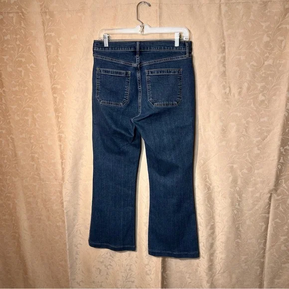 GAP 'High-Rise 70s Flare' Medium Wash Jeans with Front Pockets - Size 29 - Picture 8 of 16